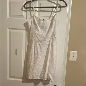 Reformation White Spaghetti Strap Sundress Mini